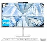 Lenovo 24" FHD All-in-One Desktop Computer for Home & Office, Intel Processor, 8GB RAM, 256GB PCIe SSD, HDMI, WiFi 6, Bluetooth 5.2, Business AIO, Vent-Hear, Wireless KB & Mouse, Windows 11 Pro