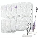 F Flammi 4-Pack Steam Mop Replacement Pads for Shark S3501 S3601 S3500 S3550 S3901 Double-Sided Microfiber Washable Mop Refills for Hardwood Tile Floor Cleaning, Compatible with Shark Steam Pocket Mop
