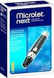 Ascensia MICROLET NEXT Adjustable Lancing Device for Diabetes Blood Glucose Testing, 5 Depth Settings, Smooth Glide for Less Pain, One Handed Ejection, Lancing Device