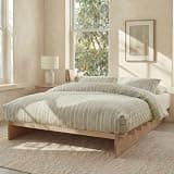 Yechen Queen Wood Platform Bed Frame, Queen Size Platform Bed Frame with Wooden Slats, 10 Min Tool Free Assembly, Japanese Joinery, 8" Under-Bed Storage, No Box Spring Needed, Noise Free, Natural Oak