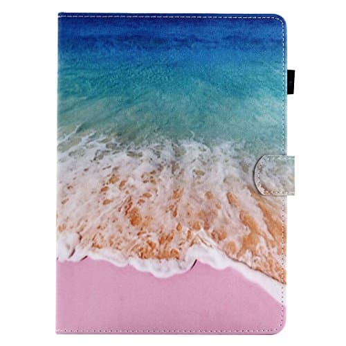 for Galaxy Tab A 9.7 T550[Colorful PU DBAN] Fashion Cute Magnetic Snap Wallet Card Flip Synthetic Holster Leather Stand with TPU Case Cover -DBAN01