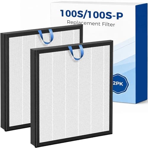 Vital 100S Replacement Filter for LE-VOIT Vital 100S and Vital 100S-P Air Purifier, 3-in-1 High-Efficiency Activated Carbon Filter, Vital 100S-RF, 2 packs in white, For Home Office Livingroom Bedroom