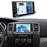7" Double Din Car Stereo for Toyota Corolla 2003-2008, for RAV4 2001-2008, for 4Runner 2002-2009,Wireless Carplay & Android Auto, Bluetooth,SWC,AM FM RDS Radio, EQ, Dual USB, Mirror Link+Backup Camera