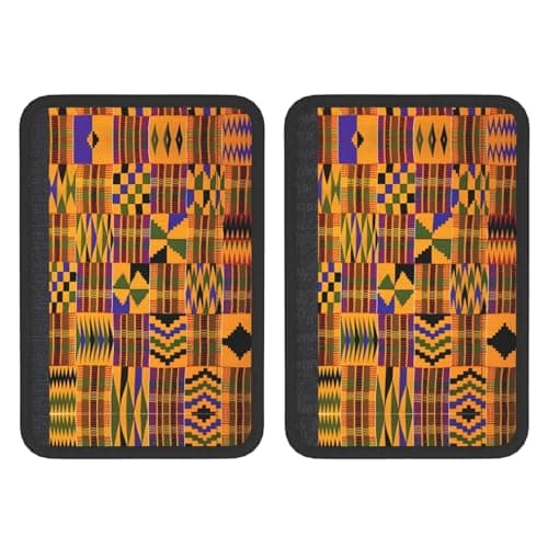 YzgWjBhd Soft Auto Seat Belt Shoulder Pads, African Tribal Ethnic Texture Print Neoprene Car Seat Belt Covers, Adjustable Breathable Strap Protector for Car SUV Truck, 2 Pack