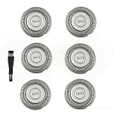 SH70/71 Replacement Heads Compatible with Philips Norelco Series 7000 & 5400 Electric Shavers, Fit 7500 7530 S7370 S7371 S7788 S5880, 6 Pack