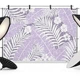Purple Palm Tree Backdrop 10x8ft Summer Tropical Plants Leaves Vintage Flowers Photography Backdrop Photoshoot Background Tapestry Banner for Birthday Baby Shower Decor Party Video Photo Studio Props