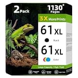 61XL Ink Cartridge Black Color Combo Pack Replacement for HP Ink 61 HP61 XL HP61XL for 4500 5530 4502 4501 5535 5531 4630 4635 4632 2620 2540 1000 1010 1510 3050A 2512 1512 2542 2544 3000 4509 Printer