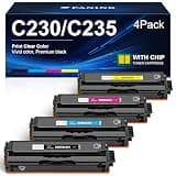 PANINK C230 C235 High Capacity Toner Cartridge Replacement for Xerox 006R04391 006R04392 006R04393 006R04394 Toner Cartridge Compatible for Xerox C230 C235 C230DNI C235DNI Printer - 4 Pack,with Chip