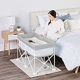 Regalo My Crib Portable Baby Bassinet, Foldable Travel Bassinet with Padded Insert & Carry Bag, Lightweight Infant Bed Sleeper with Mesh Sides, Compact Baby Crib for Newborn up to 18 lbs, Gray