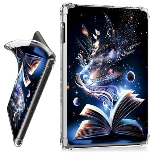 RWUTYTIUL for 6" Kindle Paperwhite (10th Generation 2019) Model: J9G29R Clear Tablet Case, Transparent Shockproof Protective Shell Lightweight TPU Accessories Cover Women Man, Book Butterfly