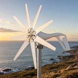 Wind Turbine Generator Kit, 2000W 24V Wind Power Generator with Controller, 8 Blade Home Wind Turbine, for Home, Farm, RV, Boat, 1m/s Low Start Wind Speed (2000 W)
