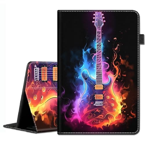 Case for Amazon Kindle Fire Max 11 Tablet (13th Generation, 2023 Release) - Slim Fit Standing Cover with Auto Sleep/Wake for All-New Fire 11 Max Tablet，Vibrant Lightning Guitar