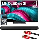 LG 65 Inch C5 Series OLED evo 4K UHD Smart webOS TV (2025) OLED65C5PUA Bundle with Samsung 3.0ch All-in-One Soundbar, 2X HDMI Cable and Deco Gear Home Theater Beginner's Guide
