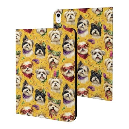 Cute Party Havanese Dog Print Compatible with iPad A16 Case 11 Inch 2025, Tablet Cover Compatible with iPad 10th Generation Case 10.9 Inch 2022 with Stand Slim Auto Wake/Sleep
