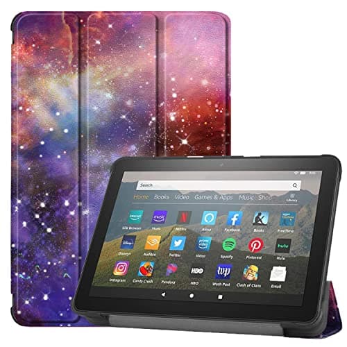 Snowwicase Tablet Case Fits 8 inch Tablet,Slim Soft TPU Back Smart Magnetic Stand Protective Cover,[Sleep/Wake](2022/2020 Release)(Incompatible with iPad Samsung).Starry Sky