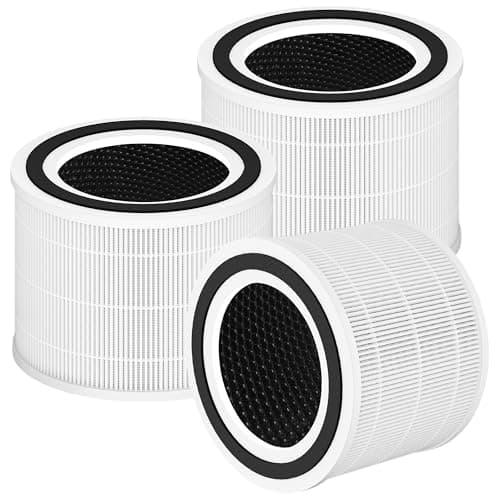 Core 300 Replacement Filter for LEVOIT Core 300, Core 300S and Core 300-P Air Purifier, 3-in-1 H13 True HEPA Filter Replacement, Compared to Part # Core 300-RF, 3 Pack, White