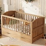 FFBCFDK 4-in-1 Convertible Crib, Converts to Toddler Bed and Full Bed