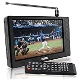 Rywob 5''Small Portable TV,Mini Digital TV with ATSC/TF Card/USB,Battery Operated TV with Stand for Camping,Car,Kitchen,Travel,Emergency