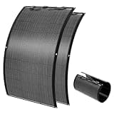LETSFAB Flexible Solar Panels 320W(2 * 160W), 20BB N-Type Cells, 25.4% Efficiency, Bendable Portable Solar Panel with MC4 Connector and Waterproof Junction Box, AGC Japan ETFE Film Coating