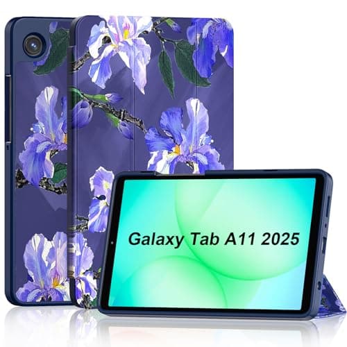 Sonlaryin Slim Case for Galaxy Tab A11 (2025) / A9 (2023) 8.7 Inch, Lightweight Stand Protective Soft Back Shell Cover Case for Galaxy Tablet A11/A9 8.7" - Iris