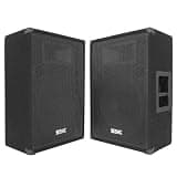 Seismic Audio - FL-15MP (Pair) - Pro Audio PA/DJ 15" Monitors - 100% Birch Plywood - 800 Watts