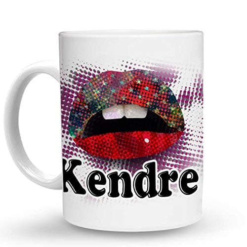 Makoroni Kendre Female Name - 11 Oz. Unique Ceramic Coffee Cup, Coffee Mug