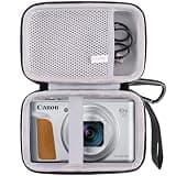 JINMEI Hard EVA Carrying Storage Case Compatible with Canon PowerShot SX740 HS/SX730/SX720/SX620/G7X Digital Camera, Point and Shoot Vlogging Camera Protective Travel storage box (grey)