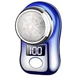 Mini Electric Shaver, Portable Razor for Men and Women, USB Rechargeable with Battery Power Display, Compact, 2.9 x 1.8 x 1.7 in (74.5 x 47 x 43 mm)