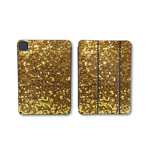 Skin Compatible with Apple Smart Folio for iPad Pro 11-inch (M4) 2024 - Gold Dazzle - Premium 3M Vinyl Protective Wrap Decal Cover - Easy to Apply | Crafted in The USA by MightySkins
