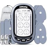 TENS Unit Muscle Stimulator for Pain Relief Therapy–Dual Channel 24 Modes TENS Machine&EMS Muscle Stimulator,Upgraded Large Screen Portable Muscle Stimulator for Back,Shoulder,& Neck Pain with 10 Pads