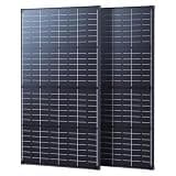 430W Anti-Shading Bifacial Solar Panel,Callsun 2PCS 215 Watt N-Type 16BB Monocrystalline PV Module, Over 25% High Efficiency,Ideal for 12V/24V System,RV,Marine,Portable Power Station,Off-Grid