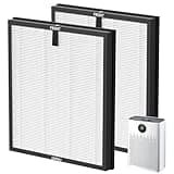 2 Pack HAP603 Replacement Filter Compatible with ECOSELF HAP603 / HAP603WF Air Purifier, Air Purifiers Replacement Filter for Home Large Room, # RFHAP603, White