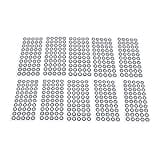 10 Sheets 3D Scanning Marker 6mm 10mm OD Reference Point Diffuse Reflection Markers 3D Scan Tracking Dots for Complex Details