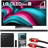 LG 55 Inch C5 Series OLED evo 4K UHD Smart webOS TV (2025) OLED55C5PUA Bundle with HW-S800D Ultra-Slim 3.1.2ch Wireless Soundbar, 2X HDMI Cable and Deco Gear Home Theater Beginner's Guide