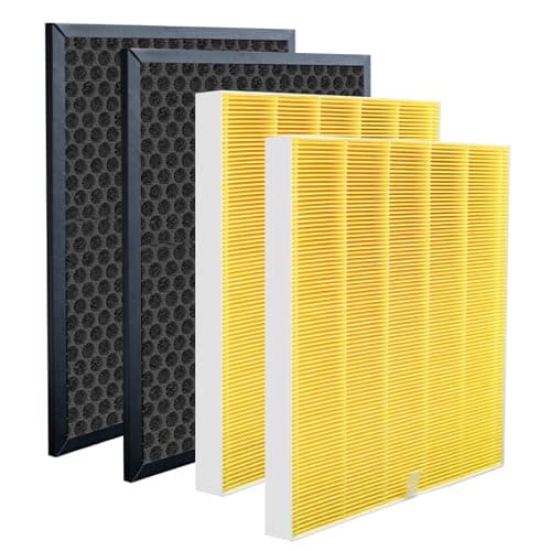 2 Sets 5510 Filter Q Replacement Fit for Winix 5510 5520 Pet Care Air Purifier, H13 True HEPA & Activated Carbon Filters, #1712-0123-00, Captures Pet Dander, Smoke, Dust