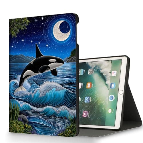 RUUHLJLET for Samsung Galaxy Tab A11 Plus/A11+ 5G 11 Inch 2025 Model X230/X236B Tablet Case,Auto Wake/Sleep,Adjustable Stand Protective Cover - Orca Wave
