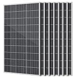 wnzoyon 1600W N-Type 18BB Monocrystalline 8Pack 200W Solar Panel, 25.6% High Efficiency PV Module, IP68 Waterproof for 12V/24V Off-Grid System – Rooftop, RV, Farm, Trailer, Marine, Home(8pc*200w)