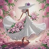 LAKEQUILL Beauty Special Shaped 5D DIY Partial Drill Diamonds Art Gem Art Kits for Adults Beginners Home Decor Diamond Art Paintings 11.81 X11.81inch