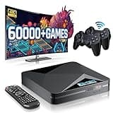 Kinhank 2025 Super Console X2 Pro Pre-installed 65,000+ Classic Games,Retro Game Consoles Compatible with 60+ Emulators,EmuELEC 4.6&Android 9.0, 4K HD Output,2 Wireless Controllers