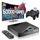 Kinhank 2025 Super Console X2 Pro Pre-installed 65,000+ Classic Games,Retro Game Consoles Compatible with 60+ Emulators,EmuELEC 4.6&Android 9.0, 4K HD Output,2 Wireless Controllers