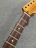 AAA 24 fret Roasted Flame Maple Electric guitar Neck Parts Rosewood Fretboard