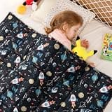 Sivio Weighted Blanket 7lbs, Cooling Weighted Lap Blanket, Breathable Heavy Throw Blankets for Sleeping, 41"x60",Black Universe