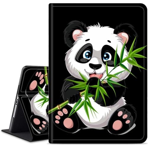 WZCJDHMJ Case for Samsung Galaxy Tab S9 FE 5G 10.9 Inch/Galaxy Tab S9 11 Inch 2023，Slim PU Leather Smart Cases Covers with S Pen Holder + Auto Wake/Sleep-Panda Bamboo