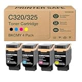 lenvalora C320 C325 Toner Cartridges High Capacity Set Replacement for Xerox 006R04828 006R04829 006R04830 006R04831 C320 C325 Toner Compatible for Xerox C320 C325 C320dni C325dni Printers 4 Pack