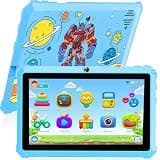 YINOCHE Kids Tablet 7" Android Tablet for Kids 3-7 32GB Tablets for Toddlers with Case WiFi Parental Control Dual Camera Tabletas GMS Certified Toddler Learning Tablets for Children (Blue)