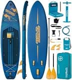 UPWELL 11'×34" Inflatable Paddle Board, Stand Up Paddle Board with Kayak Seat, Sup Paddle Boards for Adults, Abyss Blue