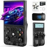 R36MAX Retro Handheld Game Console, 4.0 Inch IPS Retro Gaming Console with Linux System and 64GB Memory, Supports 30+ Emulator Console as Hand Held Game Console (64GB Black)