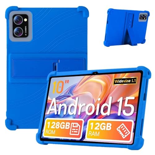 Case for Winsing T30 10.1-Inch Tablet – Shockproof Silicone Protective Cover with Kickstand, Drop-Resistant Business Style (Blue)
