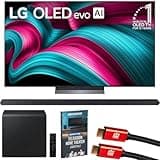 LG 65 Inch C5 Series OLED evo 4K UHD Smart webOS TV (2025) OLED65C5PUA Bundle with HW-S800D Ultra-Slim 3.1.2ch Wireless Soundbar, 2X HDMI Cable and Deco Gear Home Theater Beginner's Guide