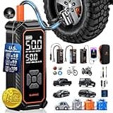 OlarHike Cordless Tire Inflator Portable Air Compressor, Dual Power - 6000mAh & 12V DC, Air Pump for Car Tires, Bike, Motorcycle, with Luxurious Storage Case, Car Gifts